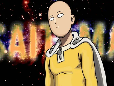 OnePunch-Man [SAITAMA] T-Shirt Design & Wallpaper anime desktop wallpaper graphic design graphic illustration illustration onepunch man opm t shirt design