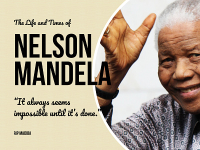 The Life and Times of Nelson Mandela infographic branding campaigns graphic design infographics