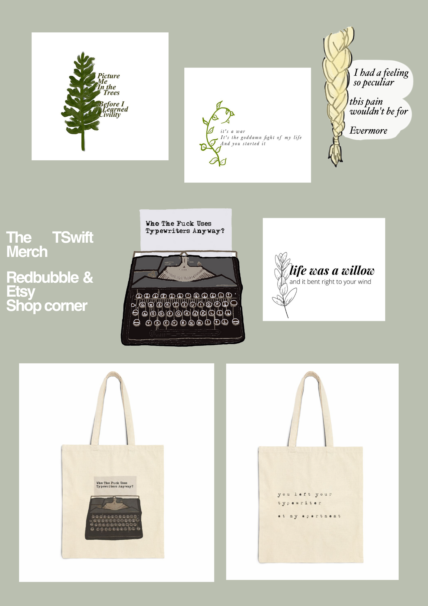 Example of Custom Typography And Portrait Design