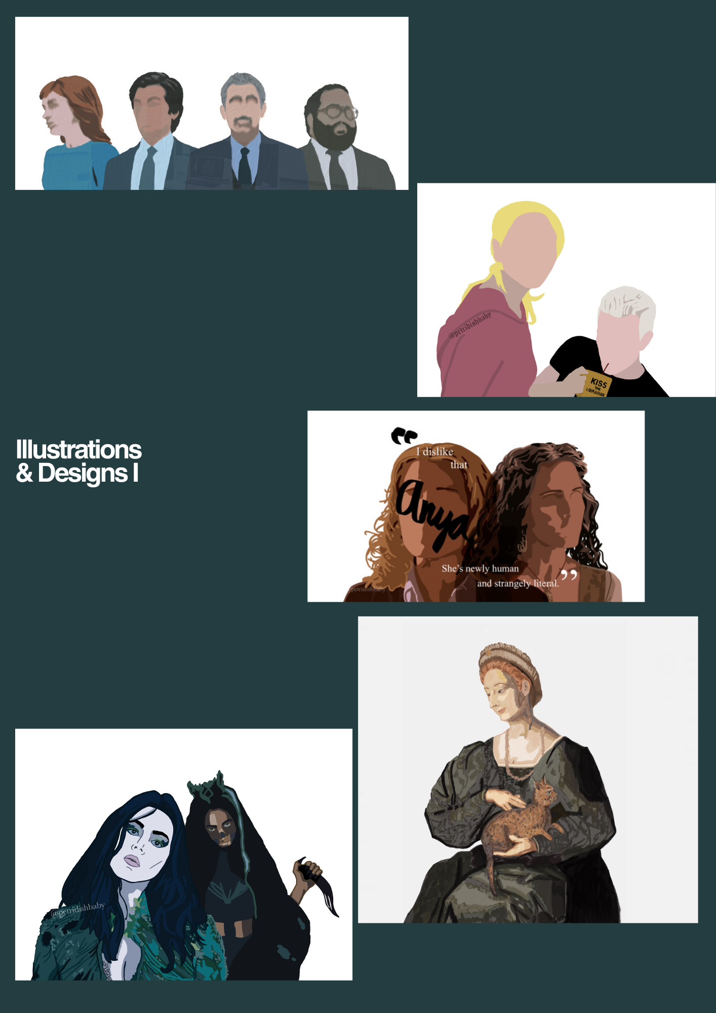 Example of Custom Typography And Portrait Design