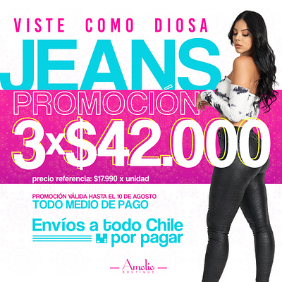 Amelie Boutique - Promociones affinity branding design diseño graphic graphic design post