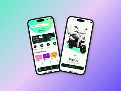 Foodya mobile app e commerce app mobile design ui