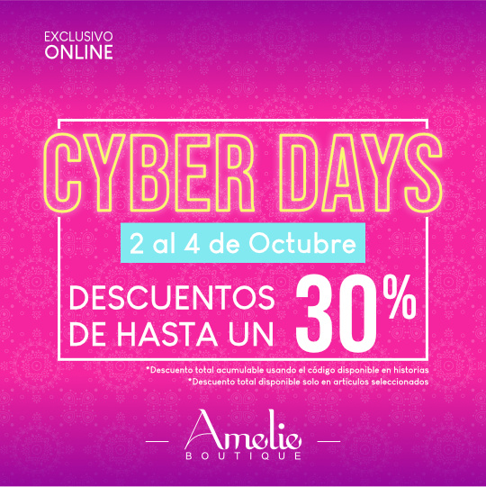 Amelie Boutique - Cyber Days affinity design diseño graphic instagram post