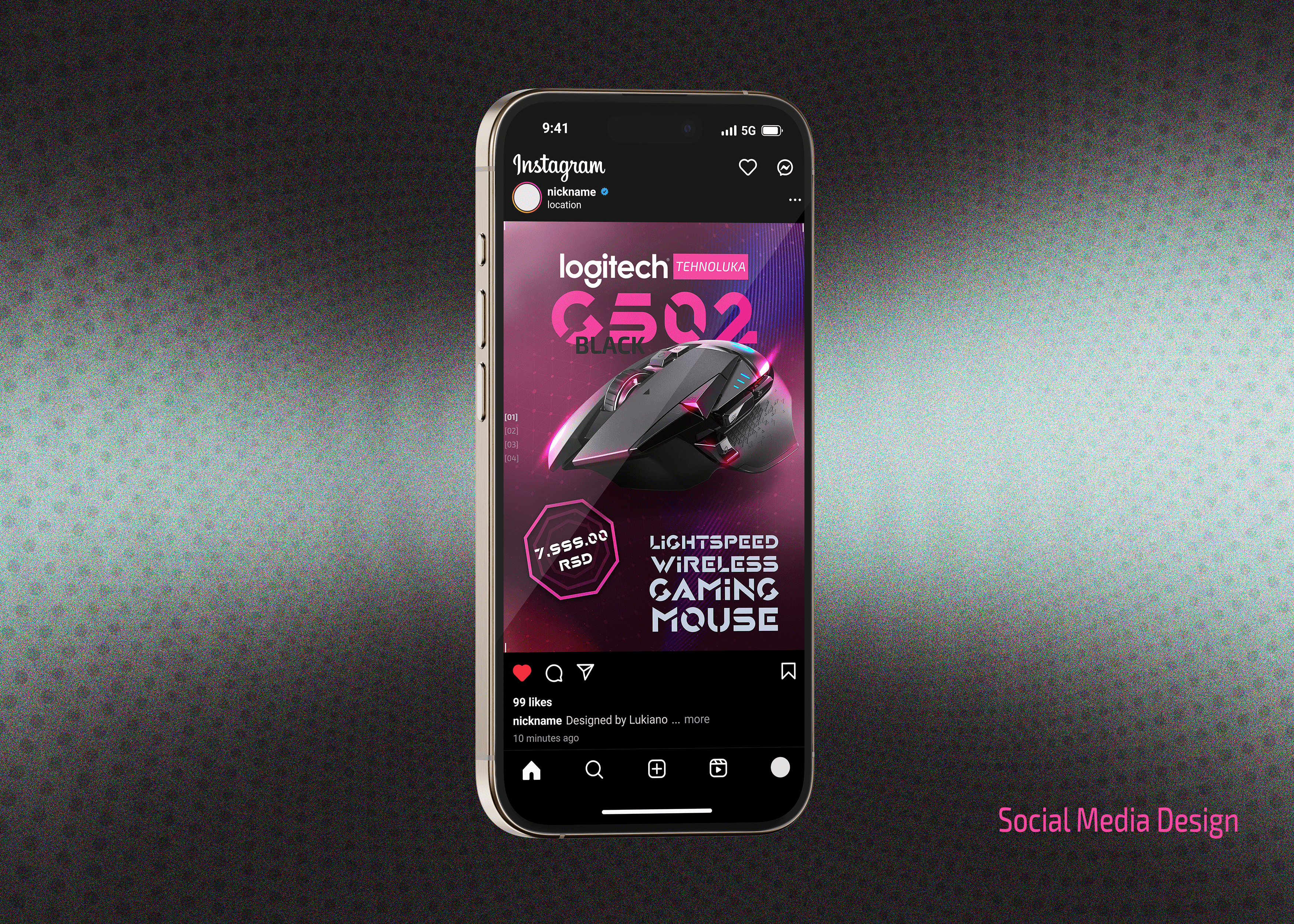 Futuristic and Bold Gaming Product Design branding cyberstyle design futuristicdesign gamingdesign graphic design instagram post photospo productad techdesign