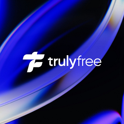 TrulyFree anshal blue branding f logo graphic design logo t t logo tf