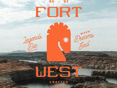 Fort West - Primary Logo branding graphic design illustration logo