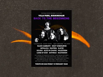 Flyer for Black Sabbath last show🖤 adv black sabbath concert flyer graphic design metal music photoshop