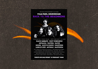 Flyer for Black Sabbath last show🖤 adv black sabbath concert flyer graphic design metal music photoshop