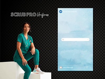 Scrub Pro Prospecting Meta ad ads animation branding design feed graphic design instagram medical meta motion graphics prospecting scrub pro scrubs story ui vector