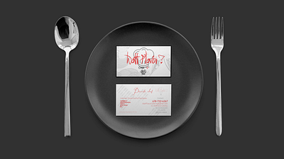 Chef Business Card Mock-Up branding design graphic design illustration logo typography