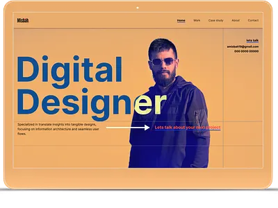 Hero section design for Personal Branding branding clean design design design trend figma graphic design landing page landing page design minimal ui design minimal web design portfolio portfolio hero portfolio ieda portfolio website recent ui design ui ui design