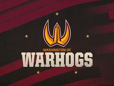 Washington Warhogs (Rebrand) branding commanders dc football logo nfl warhogs washington dc