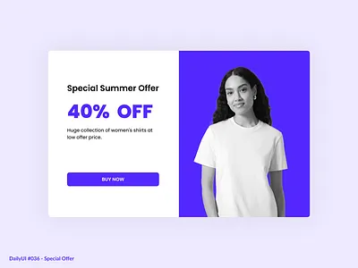 Special Offer 036 branding daily dailyui dailyui036 design e commerce illustration minimal offer purple simple special offer ui ux