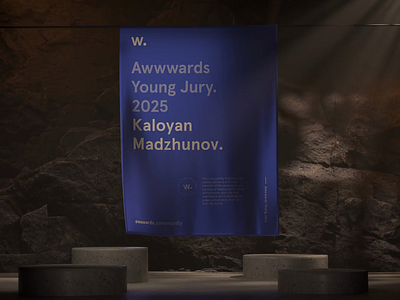 Young Jury 2025 Awwwards 3d animation art direction awards awwwards blender boho cave certificate cloth composition design interactive monument portfolio rocks silk sunrays visual design web design