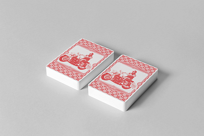 Custom Playing Cards bike branding cards graphic design logo