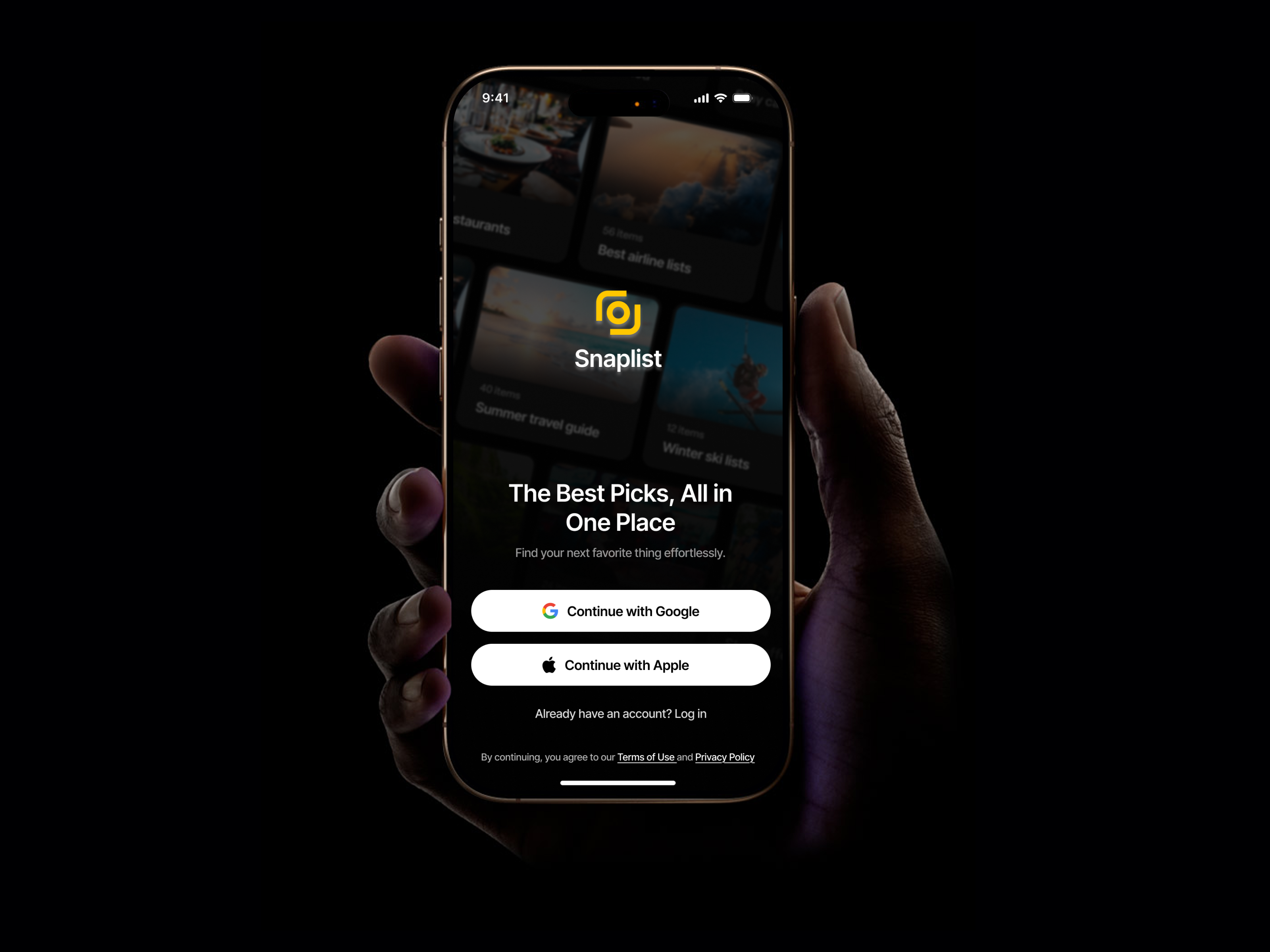 Snaplist - Onboarding Screens ai list list app onboarding onboarding app sharing app social social app social media social media app ui