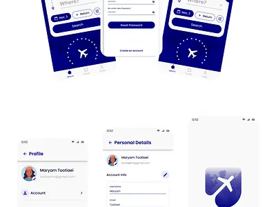 Flight App UI Design app design figma prototyping ui uiux we design