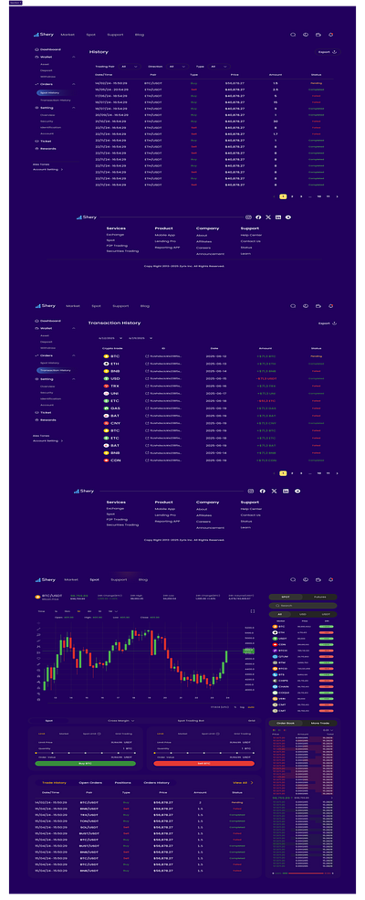 Shery Digi Coin app design figma prototyping ui uiux design ux web design wordpress