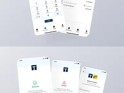 FinTech App UI Design app design figma prototyping uiux ux design web design wordpress