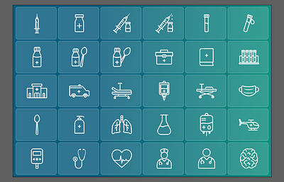 Medical icon Design Set graphic design health icon hospital icon icon iocn design medical icon ui