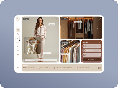 Wardrobe AI Stylist helper App ai app closes design e commerce event fashion image ios mobile mvp photo popular product research startup ui ux vr wear