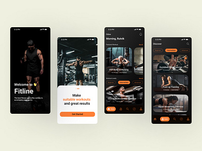 Gym Mobile App UI/UX Design. appdesign appuidesign exerciseapp figmadesign fitnessapp fitnessmotivation fitnessui gymapp gymui gymworkout healthapp mobileappdesign modernui sportapp trainingapp uiuxcase uiuxdesign uxtrends uxuidesign workoutapp