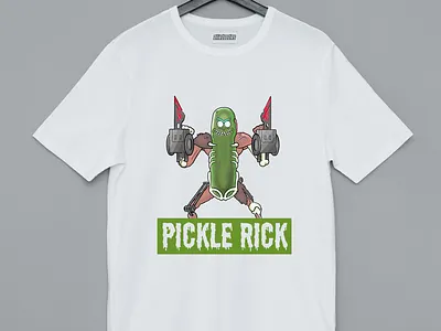 PICKLE RICK Wallpaper & T-shirt Design desktop wallpaper graphic design graphic illustration illustration pickle rick rick and morty rickandmorty typography