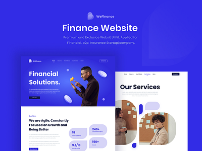 WeFinance - Landing pages financial design landing page landing page financial ui