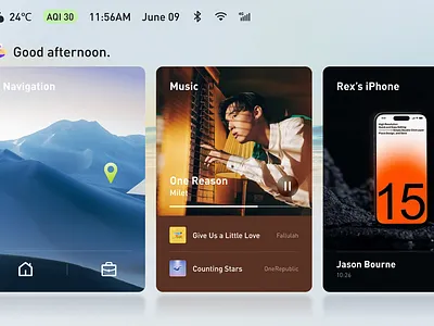 HMI AUTO UI auto ui china hmi design interface launcher ui