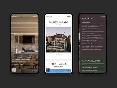 MLC Mobile architecture construction interaction mobile new zealand responsive ui ux web