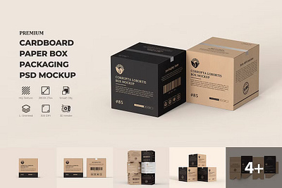 Cardboard Paper Box Packaging Mockup box mockup box packaging mockup carton box mockup cartoon box cosmetic craft box craft box mockup craft paper fruit kraft box mockup bundle packaging packaging box mockup packaging mockup paper paper box paper box mockup paper box packaging mockup square box mockup