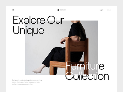 Japaradise - Furniture Landing Page clean ecommerce furniture furniture landing page furniture website landing page onlineshop shop shop web ui web design website wood