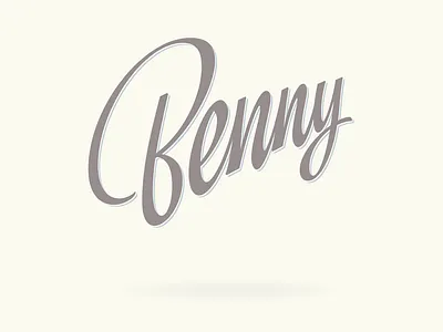 Benny benny cat design font lettering letters logo type typeface typography