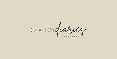 Cocoa Diaries Logo branding design graphic design logo type