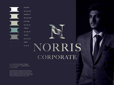 Norris Corporate Direction 17 abstract branding branding and identity clean color color palette design designer dribbble gradient graphic design identity logo logo design minimal modern photo photograph type type design