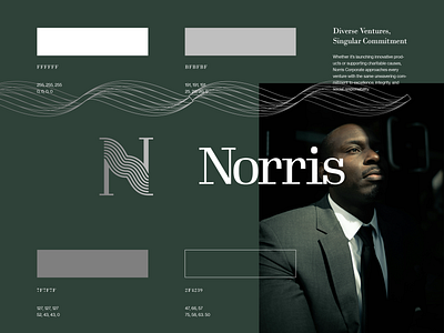 Norris Corporate Direction 19 branding branding and identity clean color color palette design dribbble graphic design identity logo logo design modern neutral photo photograph professional tech type typography vector