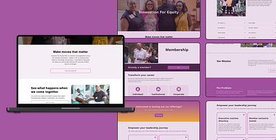 Web Design: Innovation for Equity branding nonprofit ui ux web design