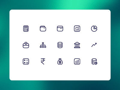 Professional Finance Line Icons by Iconstica banking finance icon library icon pack icons iconset investment