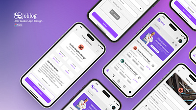 Job Finder Apps UI branding de mobiledesgin ui ux