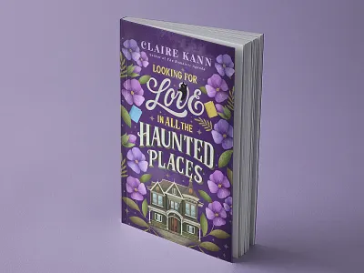 Haunted Love X Saskia Bueno book cover design houses lettering publishing