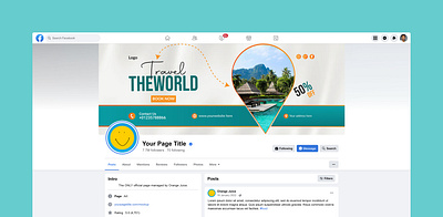 Travel Agency Facebook Cover Design advertisement agency branding design explore facbook facebook cover marketing tour tour agency travel travel industry travel marketing visit world