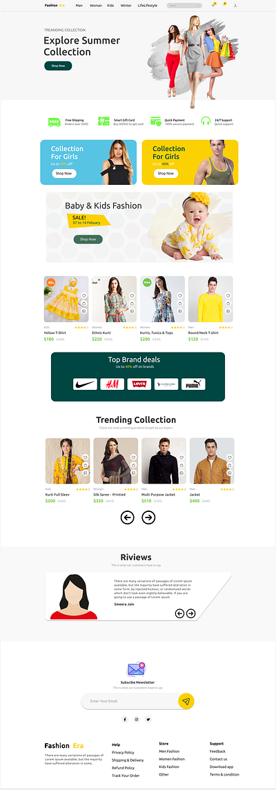 Shopping Site Ui Design ui ux