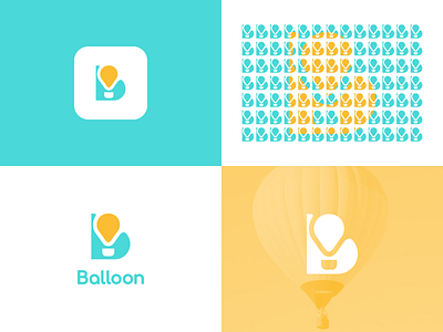 Balloon logo concept brand branding design graphic illustration logo typography ui ux vector