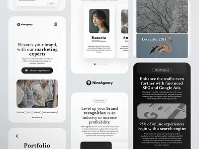 Marketing Agency - Landing Page agency design landing page marketing marketing agency mobile mobile design ui user interface web web design