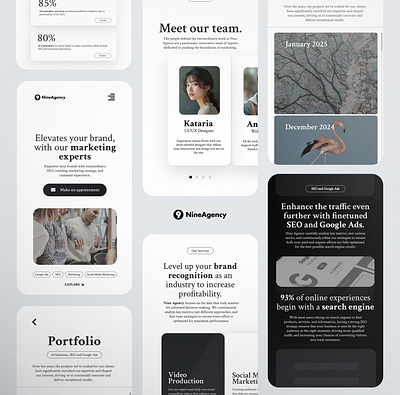 Marketing Agency - Landing Page agency design landing page marketing marketing agency mobile mobile design ui user interface web web design