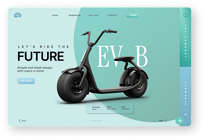 EV_B Future UI Design 3d ui ux