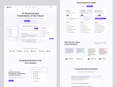 AI Generate Solution Landing Page ai ai landing page design ai platfrom ai powered platform ai smart solution ai website artificial intelligence b2b graphic design saas saas business startup ui webdesign website