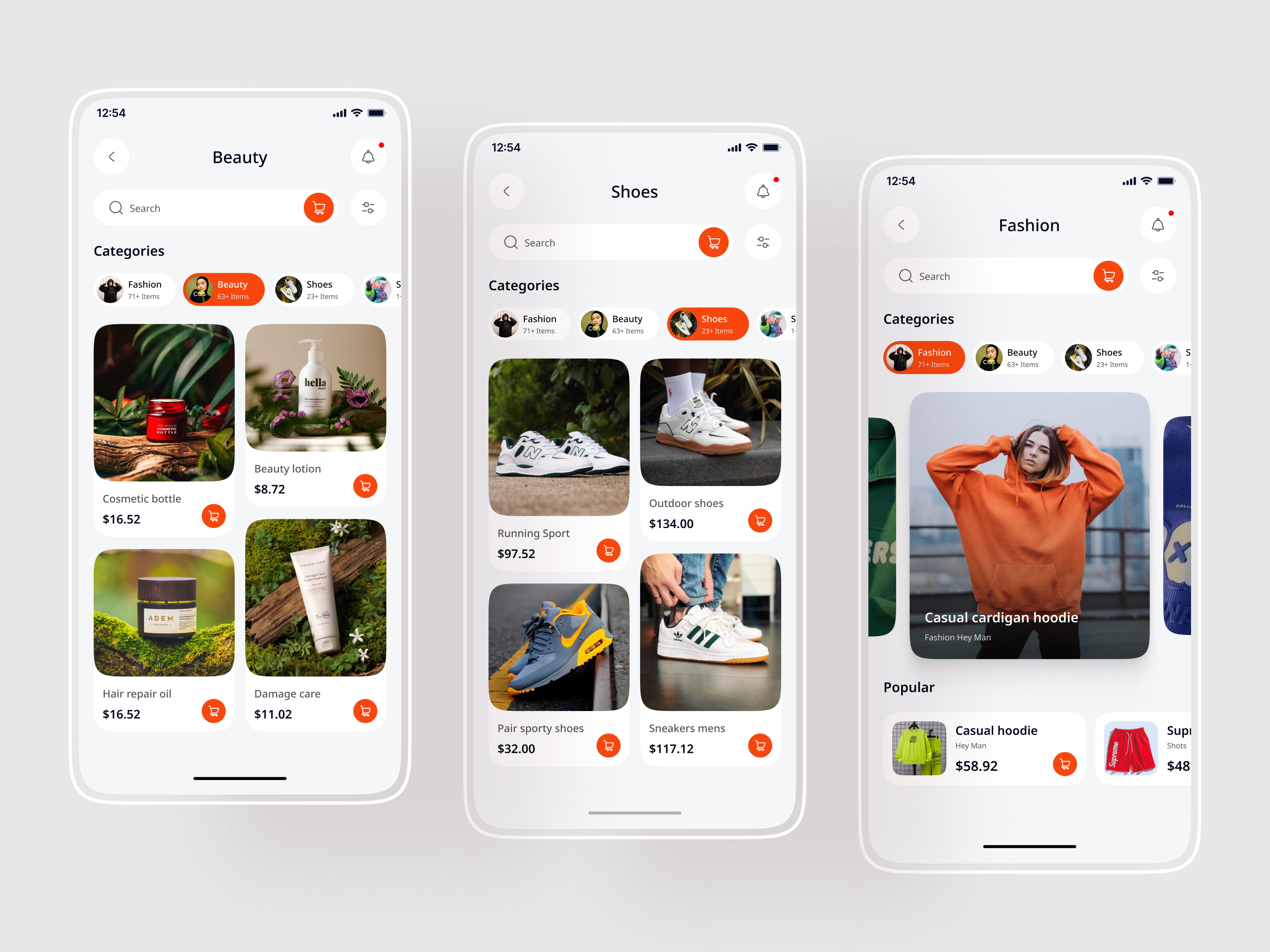Example of Fashion Mobile App And Development
