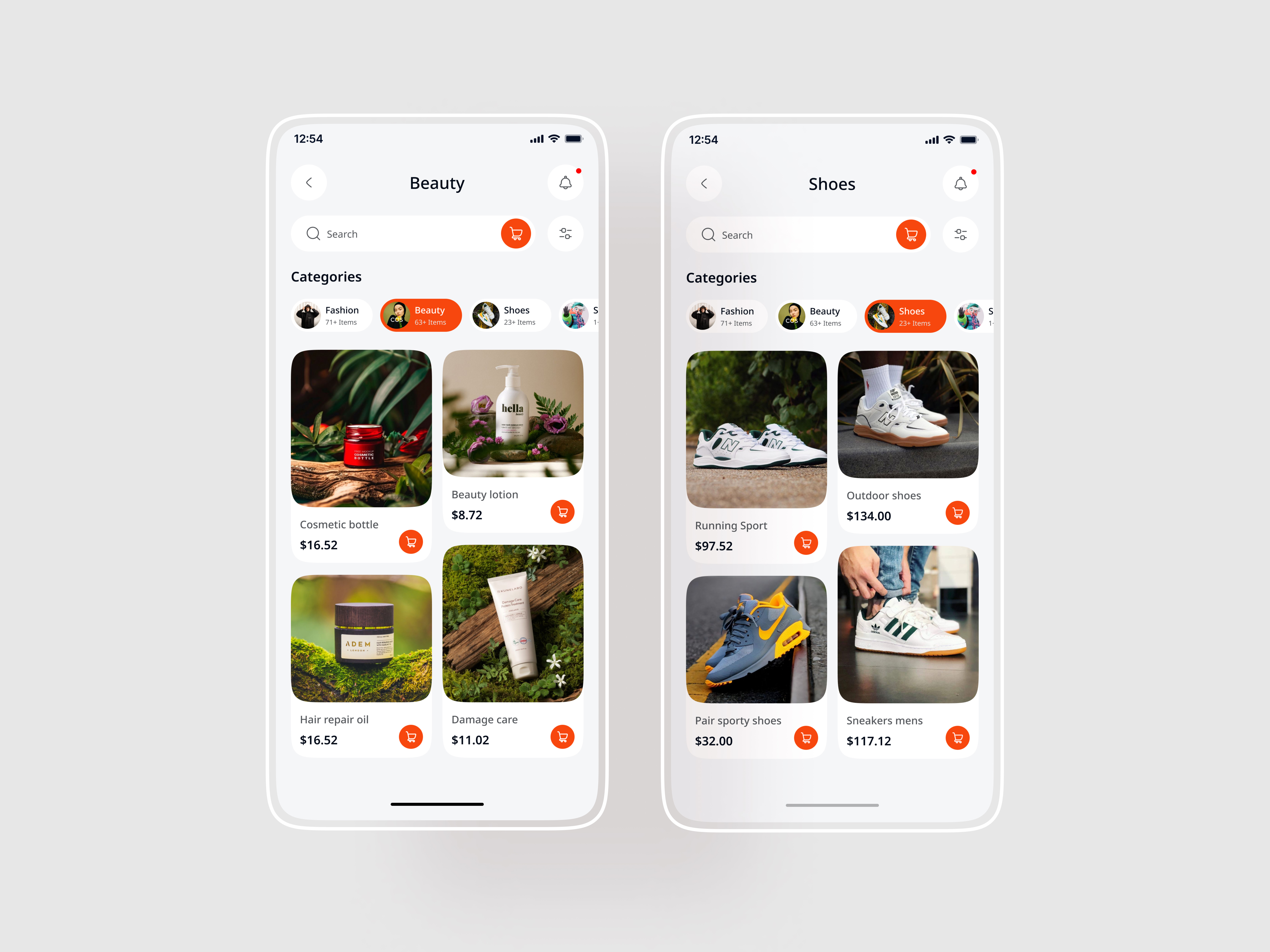 Example of Fashion Mobile App And Development