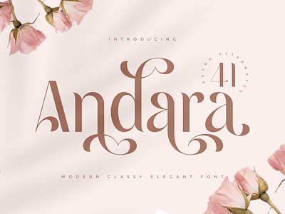 Write with Love – Andara, The Luxury Classy Font 💌 aesthetic classy font cursive elegant handwritten logo font luxury script modern romantic font sensatype stylish typeface valentine typography wedding